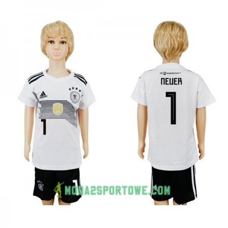 Koszulka Niemcy Neuer 1 Dziecięcy Mistrzostwa Świata 2018 Domowe Stroje Piłkarskie